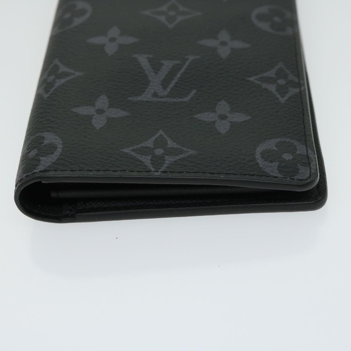 LOUIS VUITTON Monogram Eclipse Portefeuille Braza Wallet M61697 LV Auth 65230SA