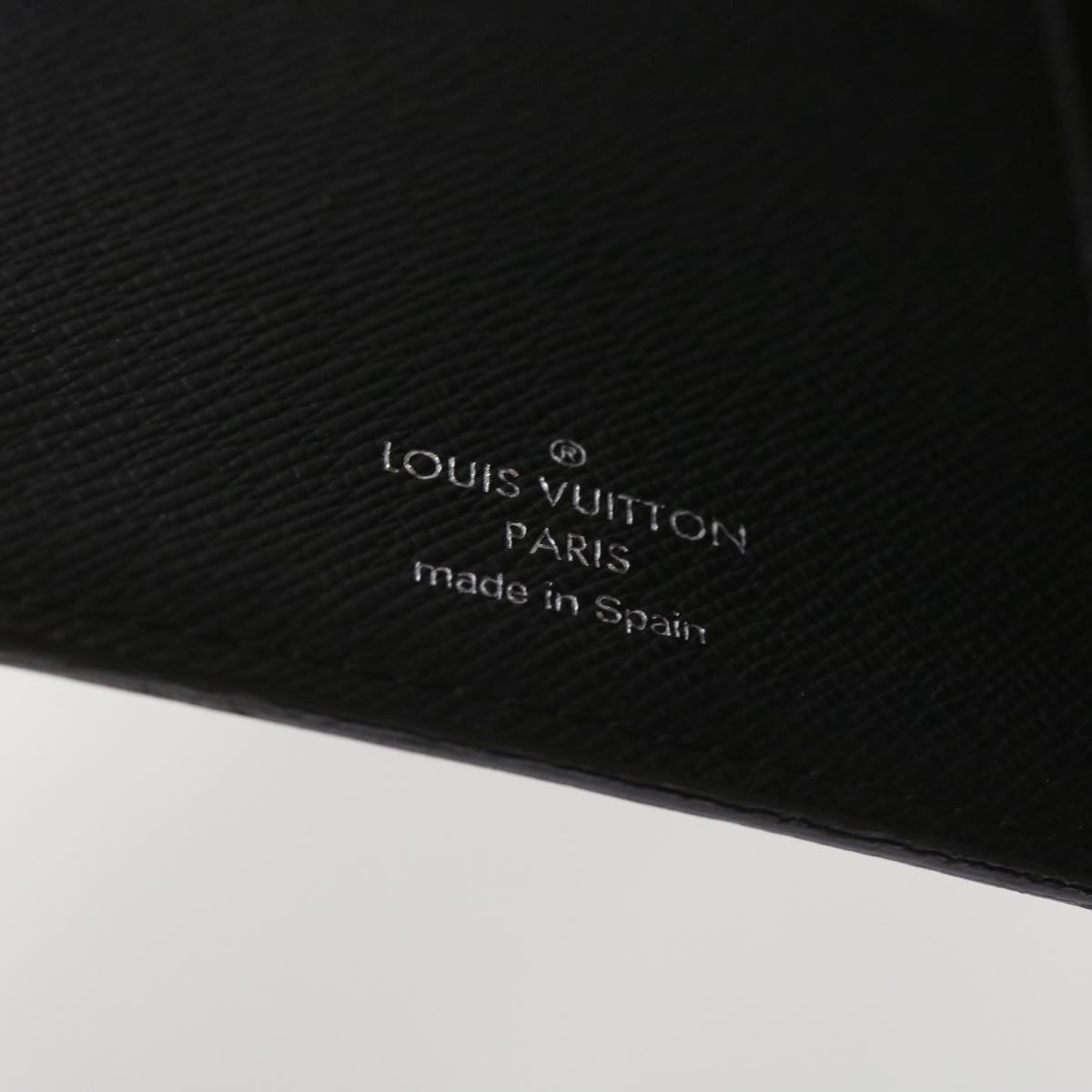 LOUIS VUITTON Damier Graphite Agenda Poche Note Cover R20975 LV Auth 65231