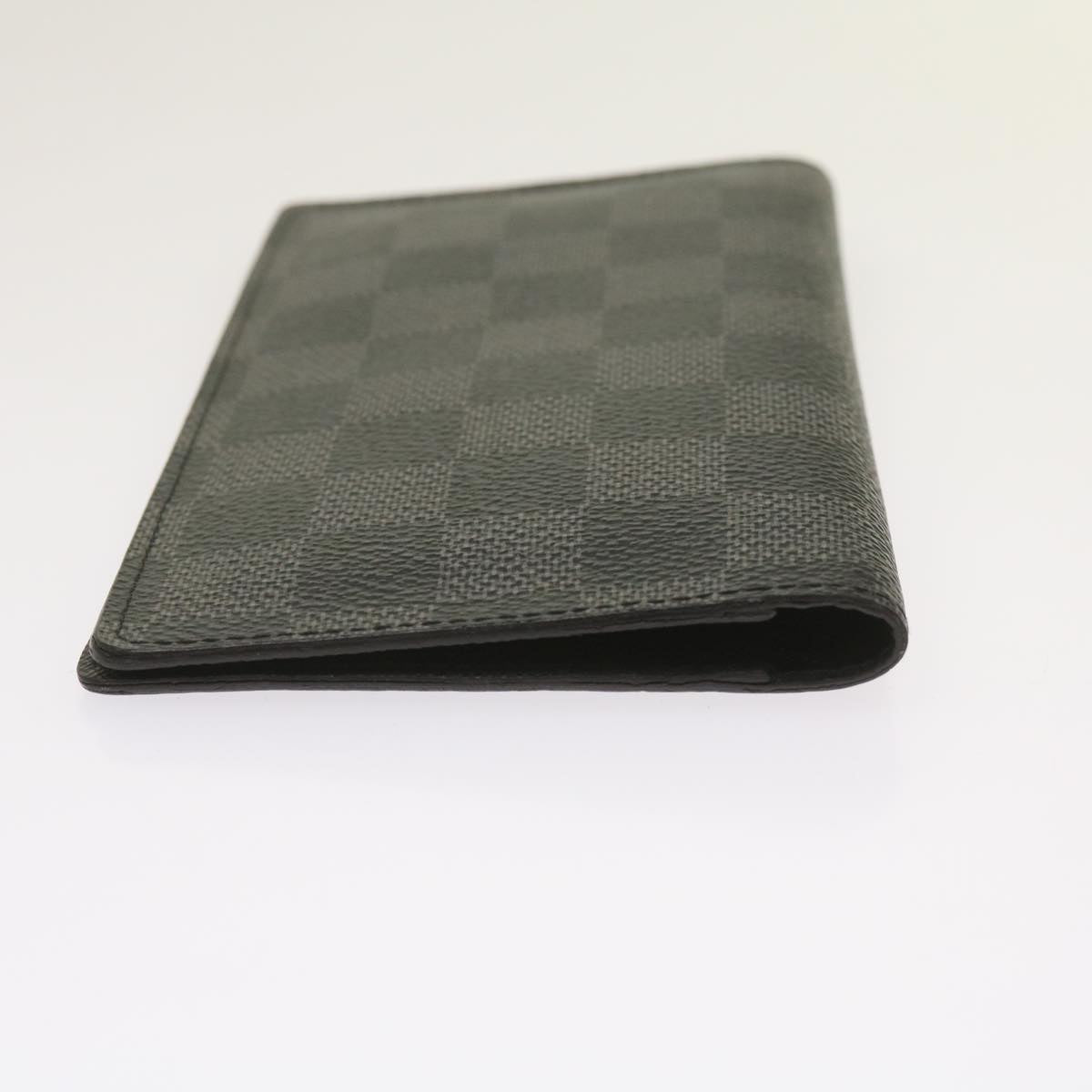 LOUIS VUITTON Damier Graphite Agenda Poche Note Cover R20975 LV Auth 65231