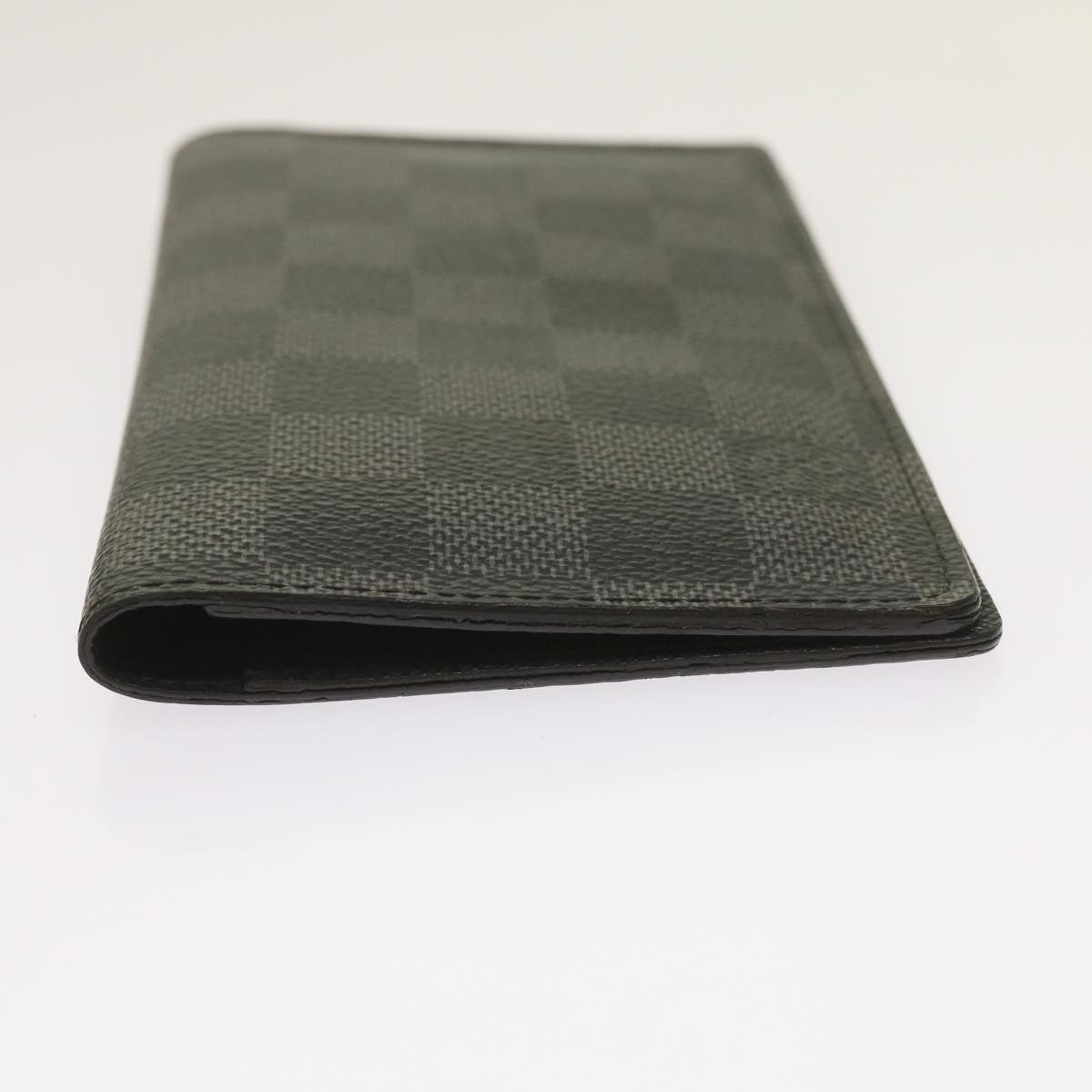 LOUIS VUITTON Damier Graphite Agenda Poche Note Cover R20975 LV Auth 65231