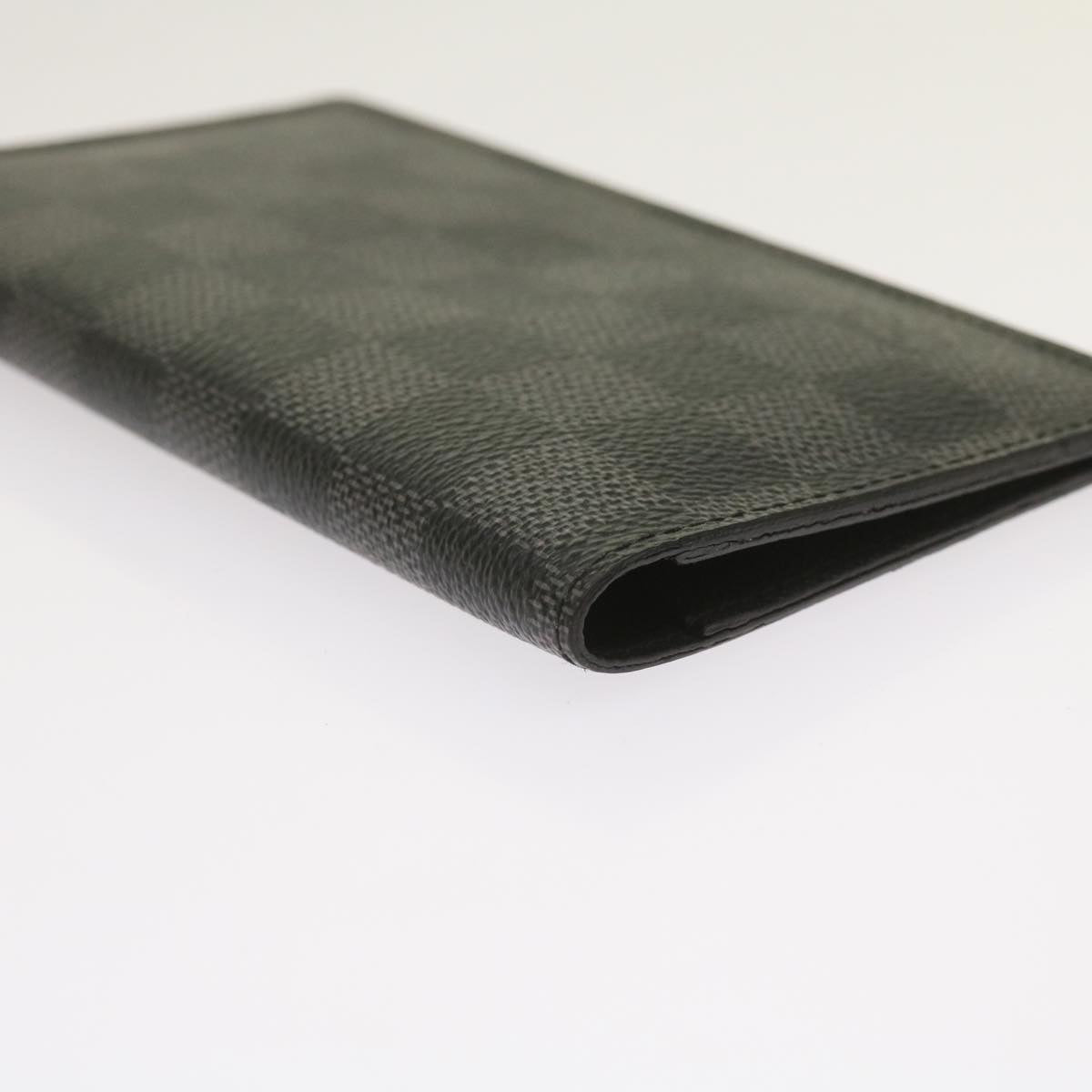 LOUIS VUITTON Damier Graphite Agenda Poche Note Cover R20975 LV Auth 65231