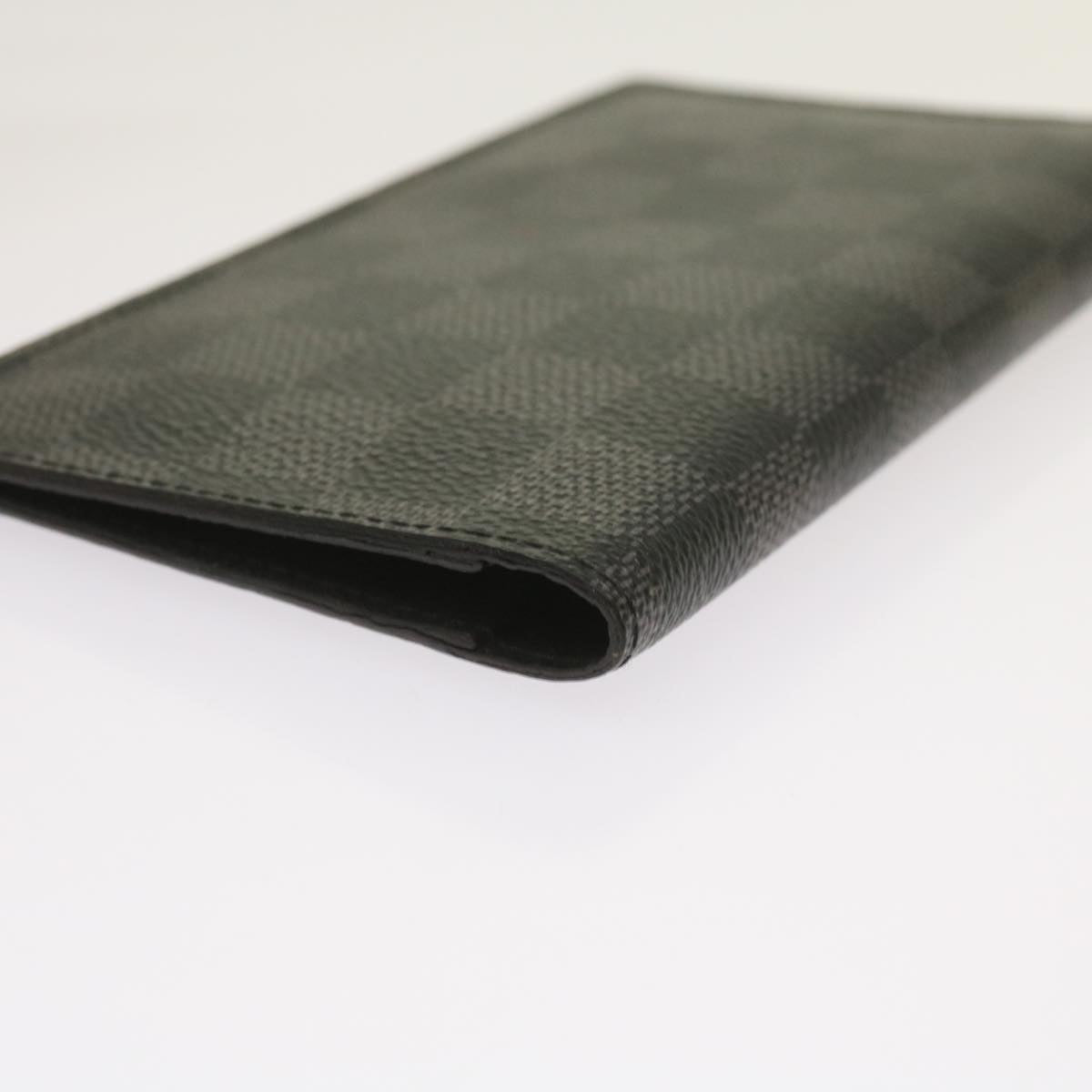 LOUIS VUITTON Damier Graphite Agenda Poche Note Cover R20975 LV Auth 65231