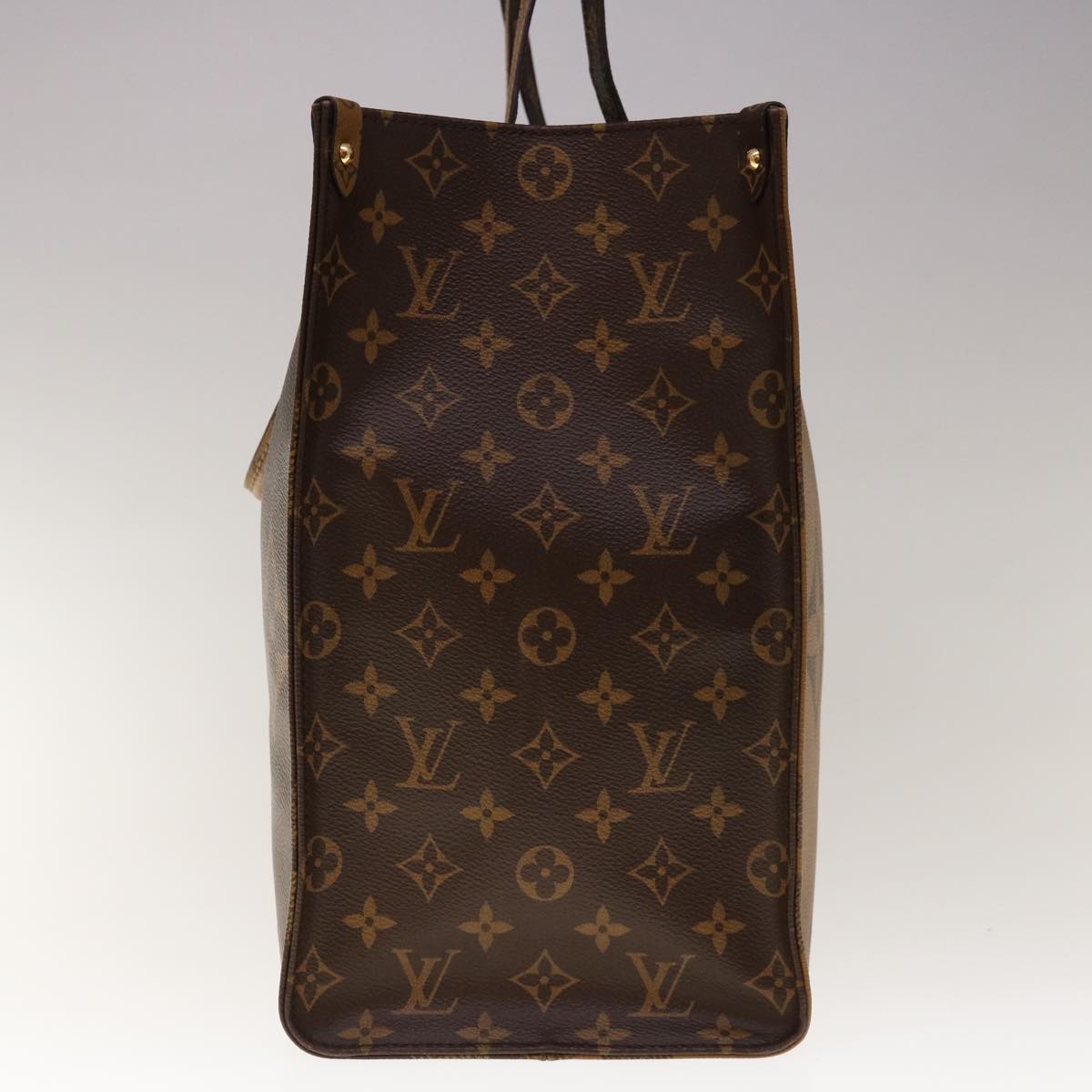 LOUIS VUITTON Monogram Reverse Giant On The Go GM Tote Bag M45320 Auth 65248SAV