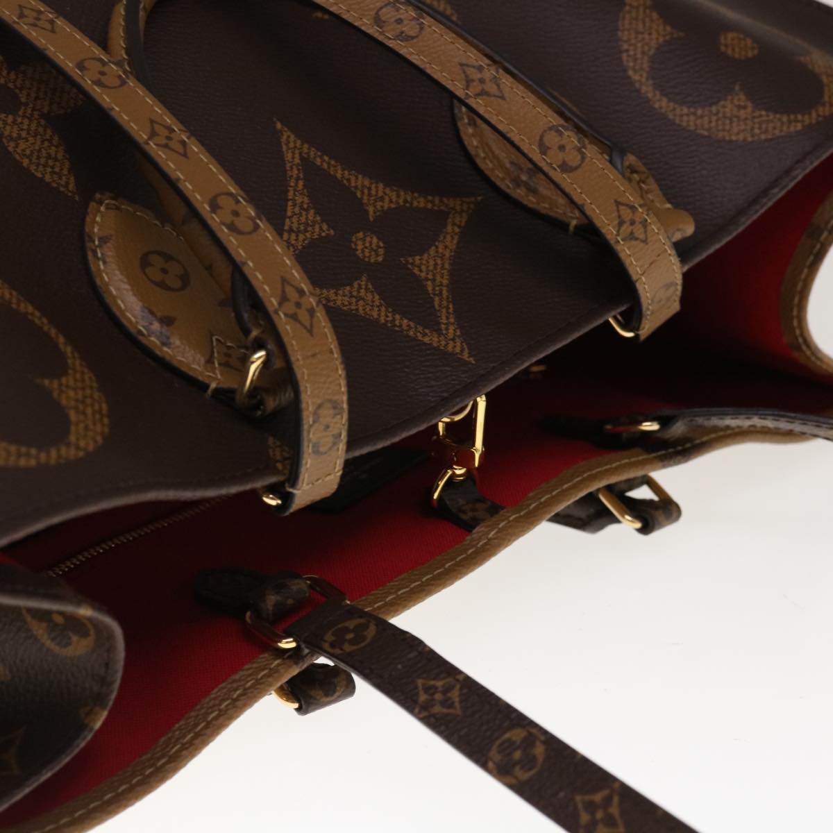 LOUIS VUITTON Monogram Reverse Giant On The Go GM Tote Bag M45320 Auth 65248SAV