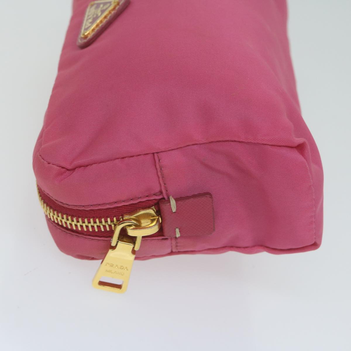 PRADA Pouch Nylon Pink Auth 65286