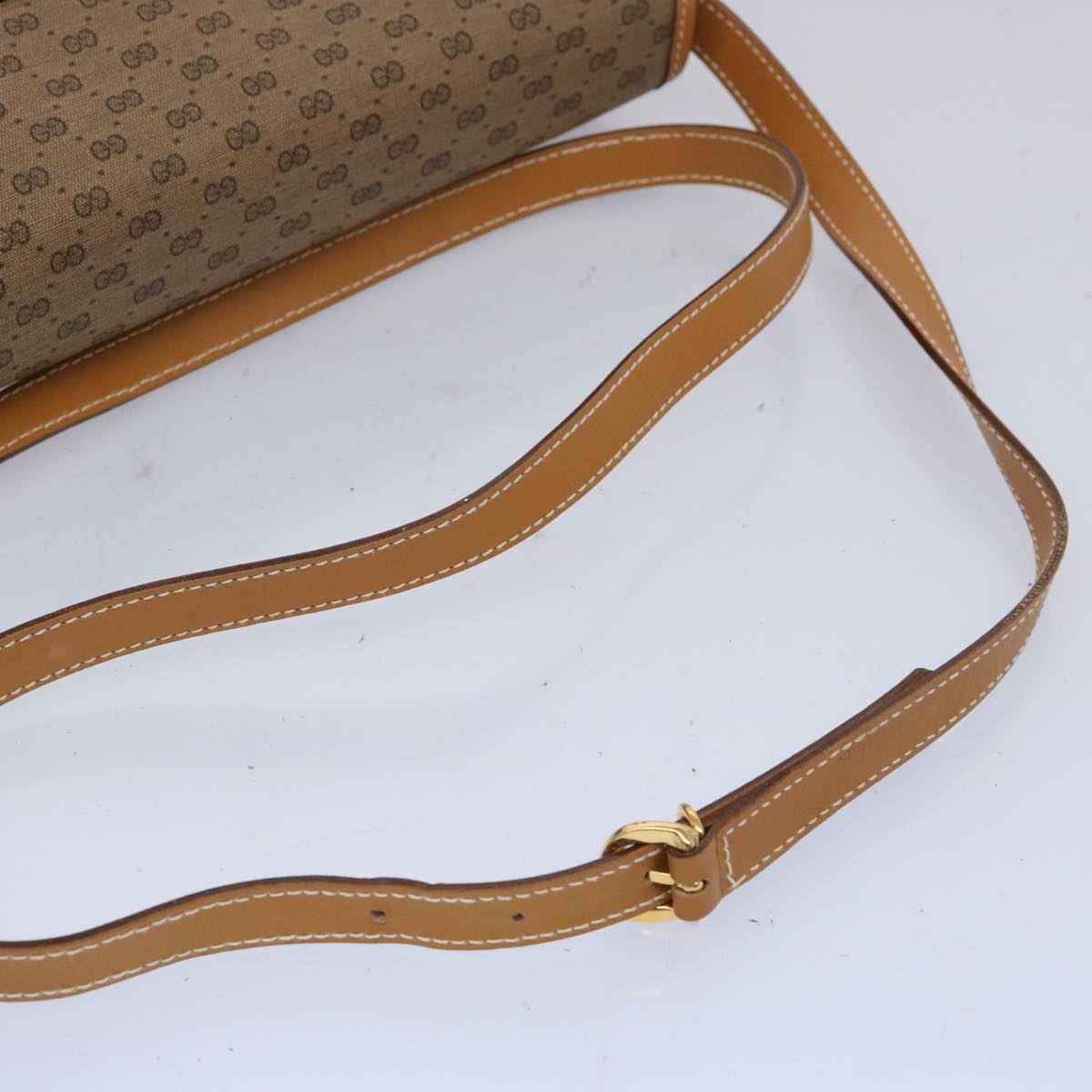 GUCCI Micro GG Supreme Shoulder Bag PVC Beige 004 261 0264 Auth 65293