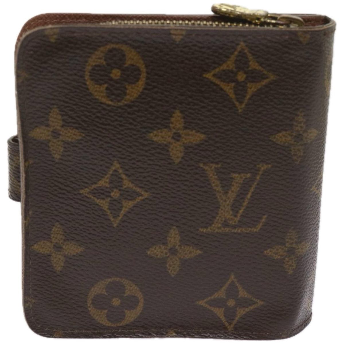 LOUIS VUITTON Monogram Compact Zip Wallet M61667 LV Auth 65345