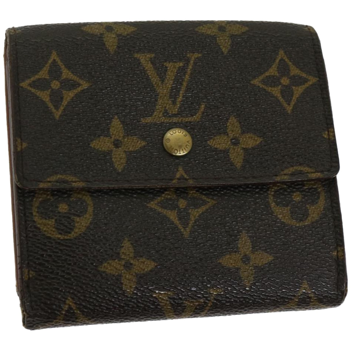 LOUIS VUITTON Monogram Portefeuille Elise Wallet M61654 LV Auth 65346