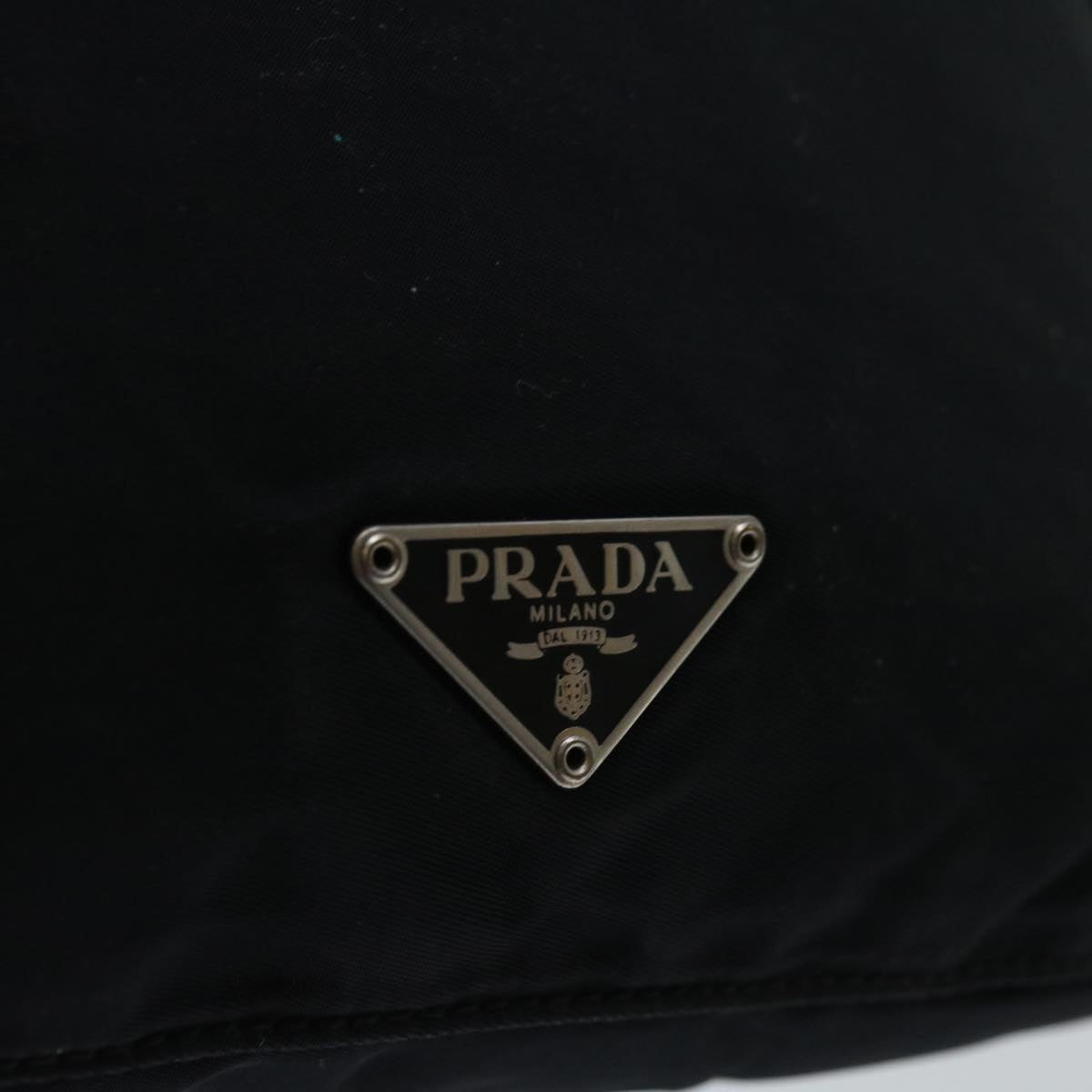 PRADA Shoulder Bag Nylon Black Auth 65381