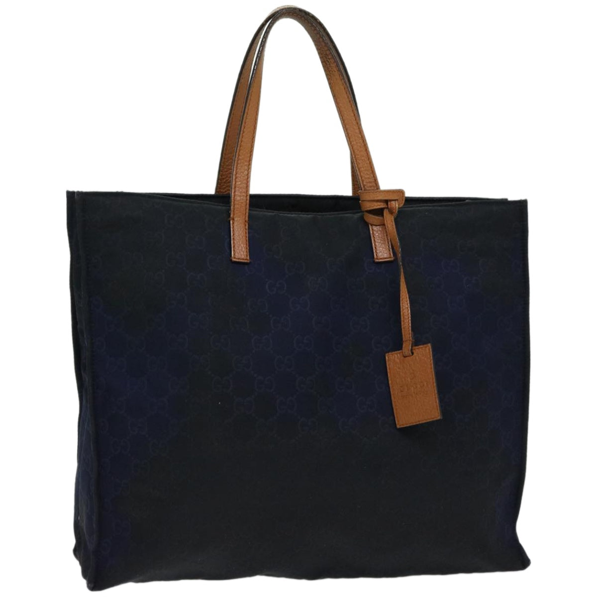 GUCCI GG Canvas Tote Bag Nylon outlet Navy Auth 65390