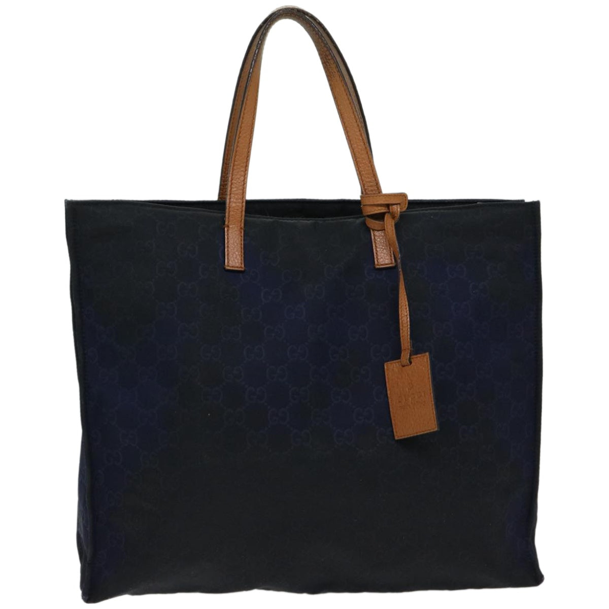 GUCCI GG Canvas Tote Bag Nylon outlet Navy Auth 65390