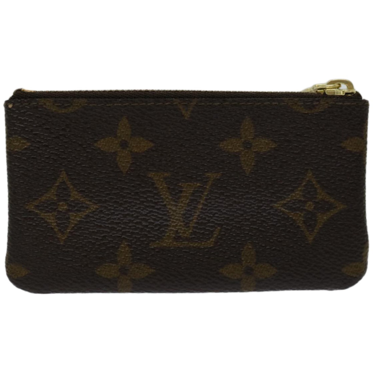 LOUIS VUITTON Monogram Pochette Cles Coin Purse M62650 LV Auth 65393