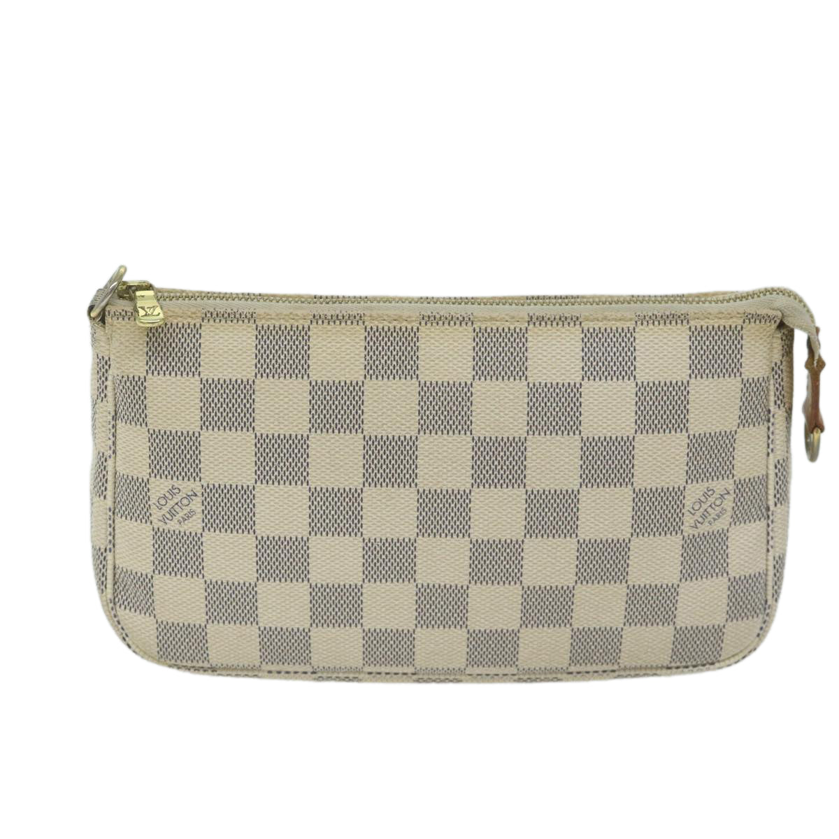 LOUIS VUITTON Damier Azur Pochette Accessoires Pouch N51986 LV Auth 65401