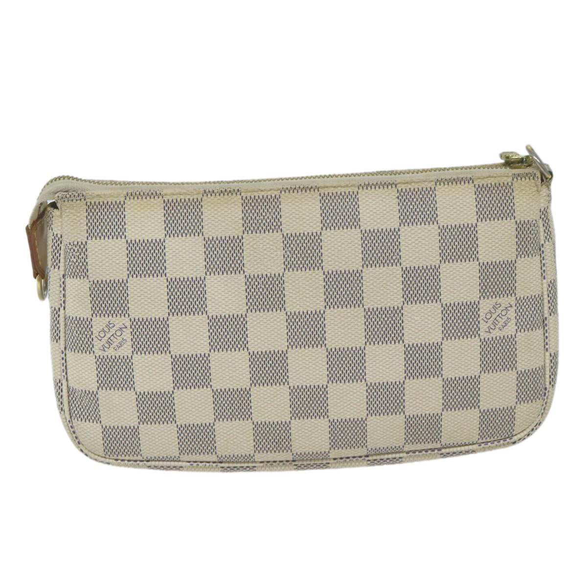 LOUIS VUITTON Damier Azur Pochette Accessoires Pouch N51986 LV Auth 65401