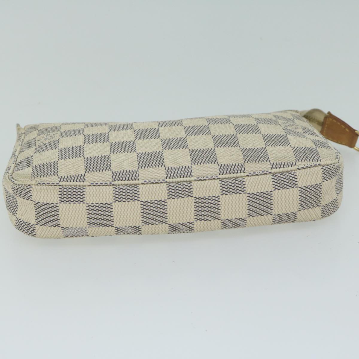 LOUIS VUITTON Damier Azur Pochette Accessoires Pouch N51986 LV Auth 65401