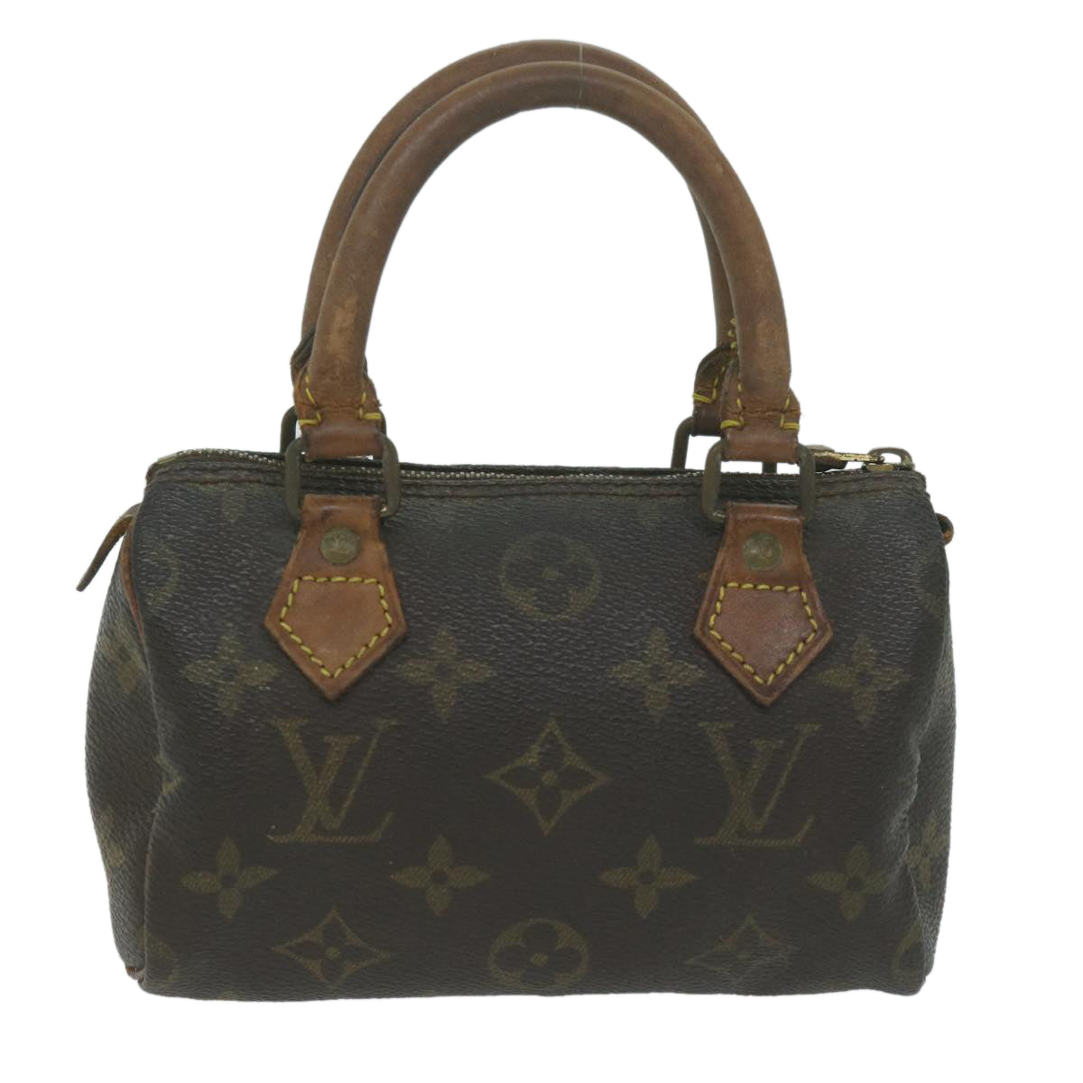 LOUIS VUITTON Monogram Mini Speedy Hand Bag M41534 LV Auth 65411