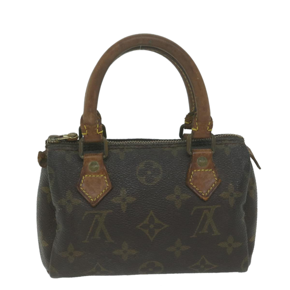 LOUIS VUITTON Monogram Mini Speedy Hand Bag M41534 LV Auth 65411