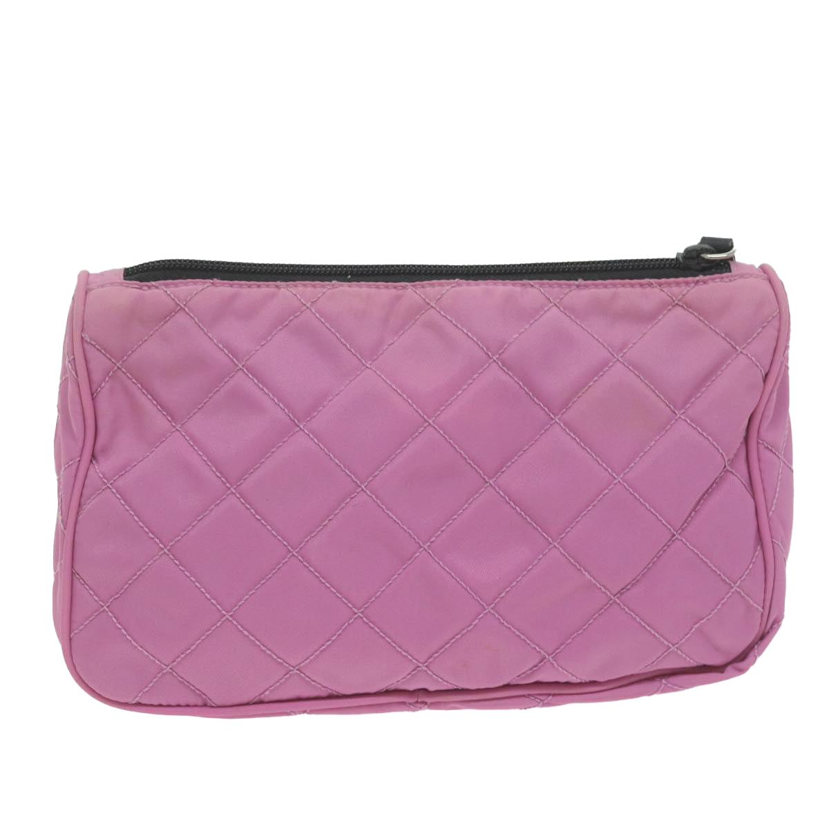 PRADA Pouch Nylon Pink Auth 65462