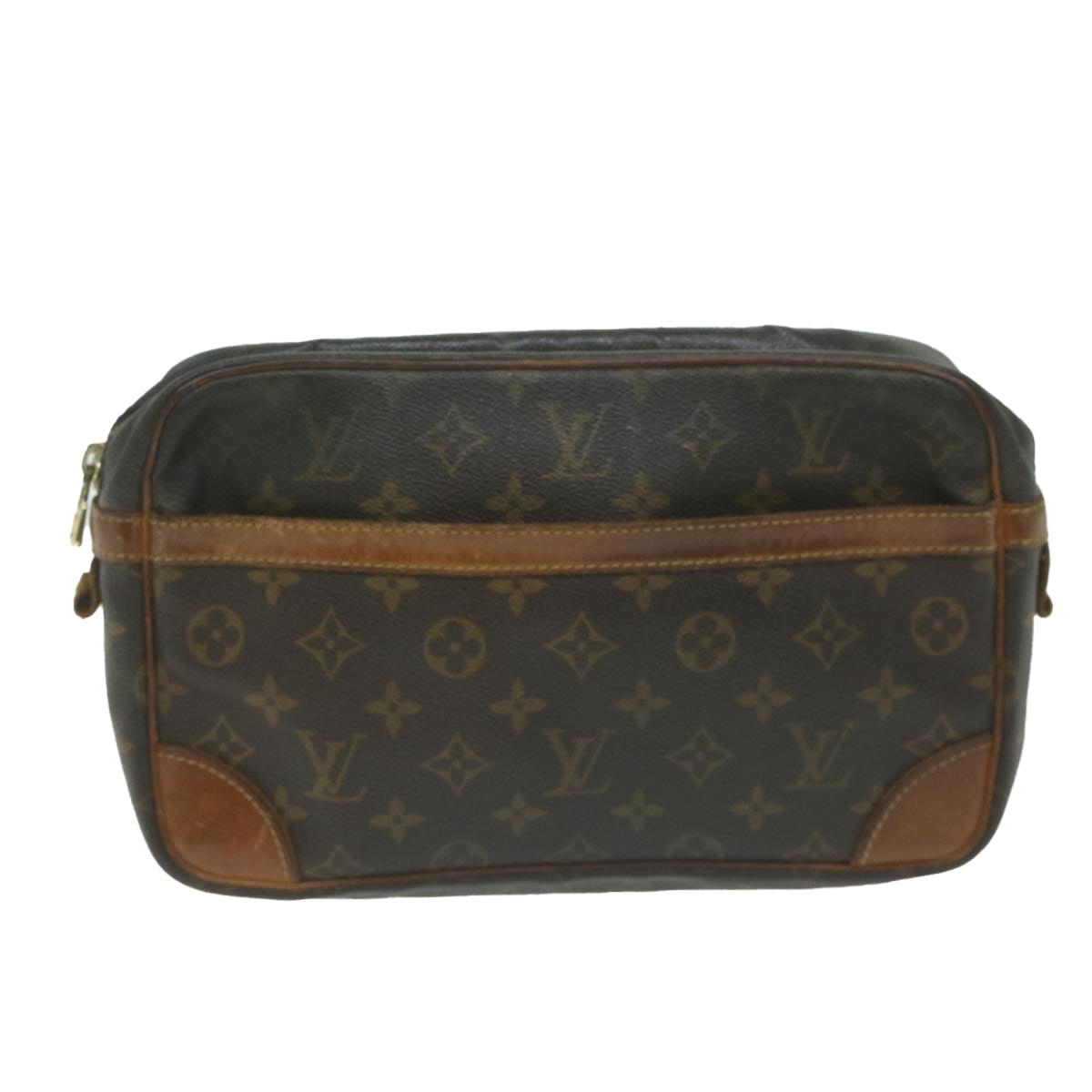 LOUIS VUITTON Monogram Compiegne 28 Clutch Bag M51845 LV Auth 65471