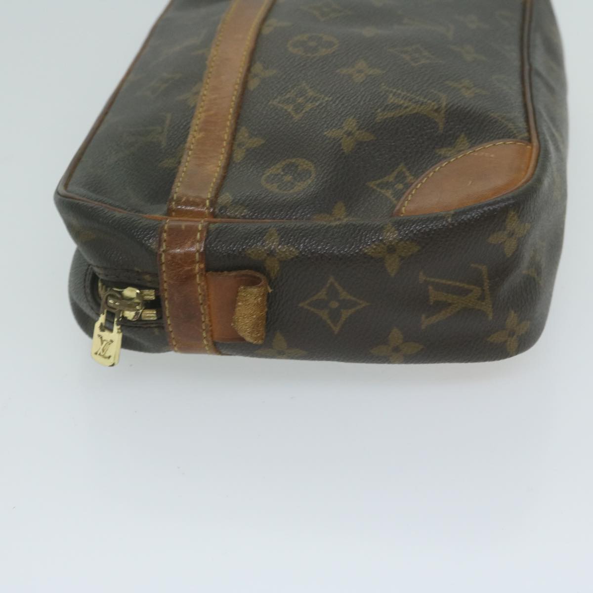 LOUIS VUITTON Monogram Compiegne 28 Clutch Bag M51845 LV Auth 65471