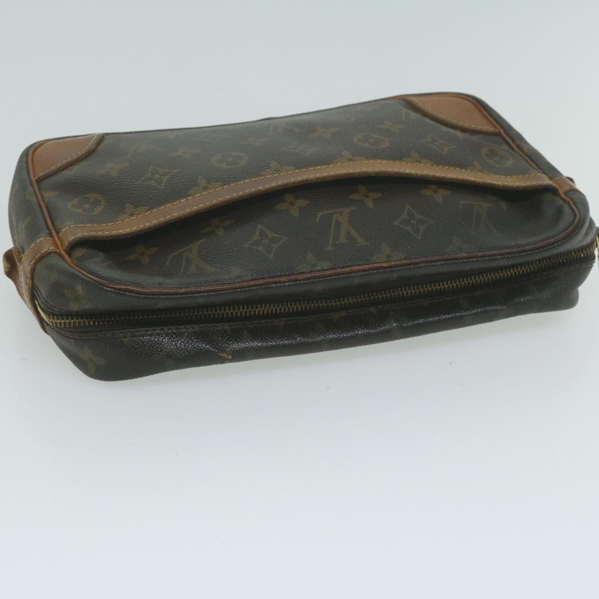 LOUIS VUITTON Monogram Compiegne 28 Clutch Bag M51845 LV Auth 65471