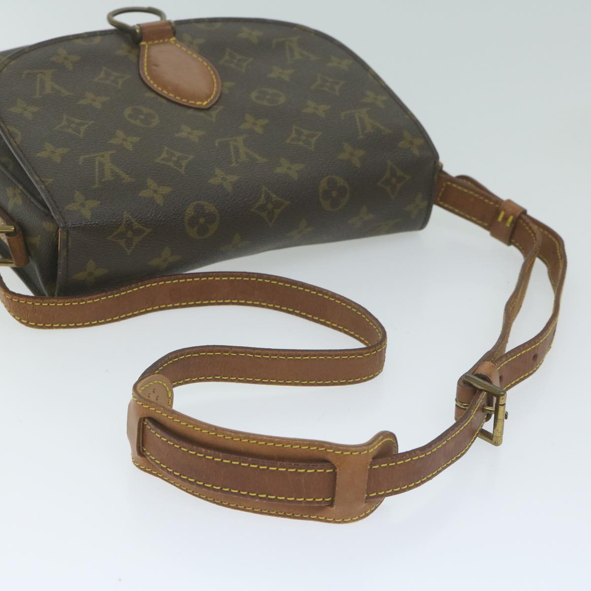 LOUIS VUITTON Monogram Saint Cloud GM Shoulder Bag M51242 LV Auth 65473