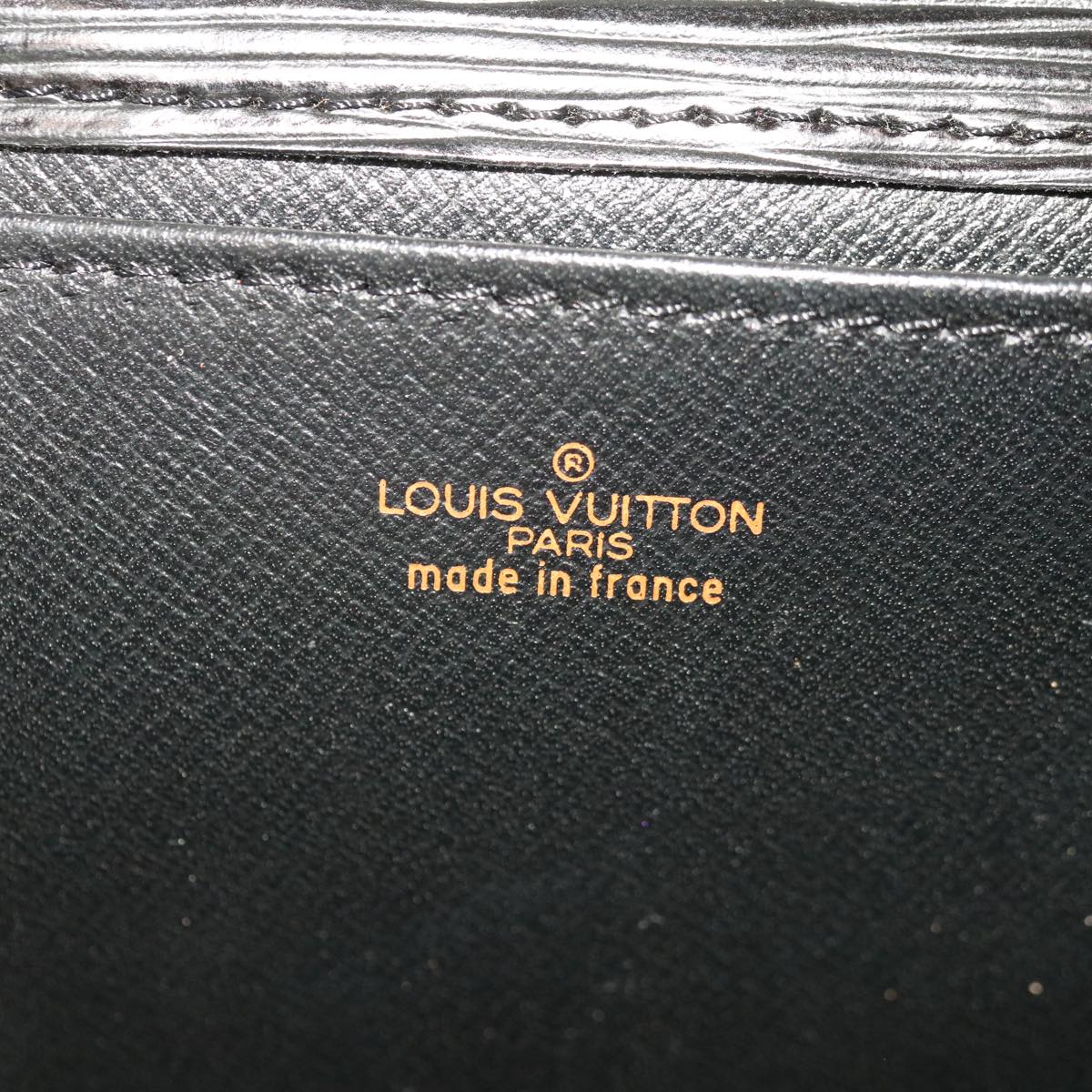 LOUIS VUITTON Epi Jena Clutch Bag Black M52722 LV Auth 65477