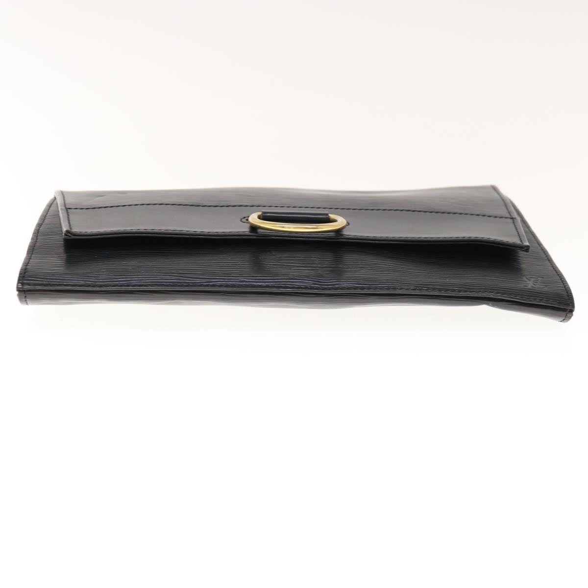 LOUIS VUITTON Epi Jena Clutch Bag Black M52722 LV Auth 65477