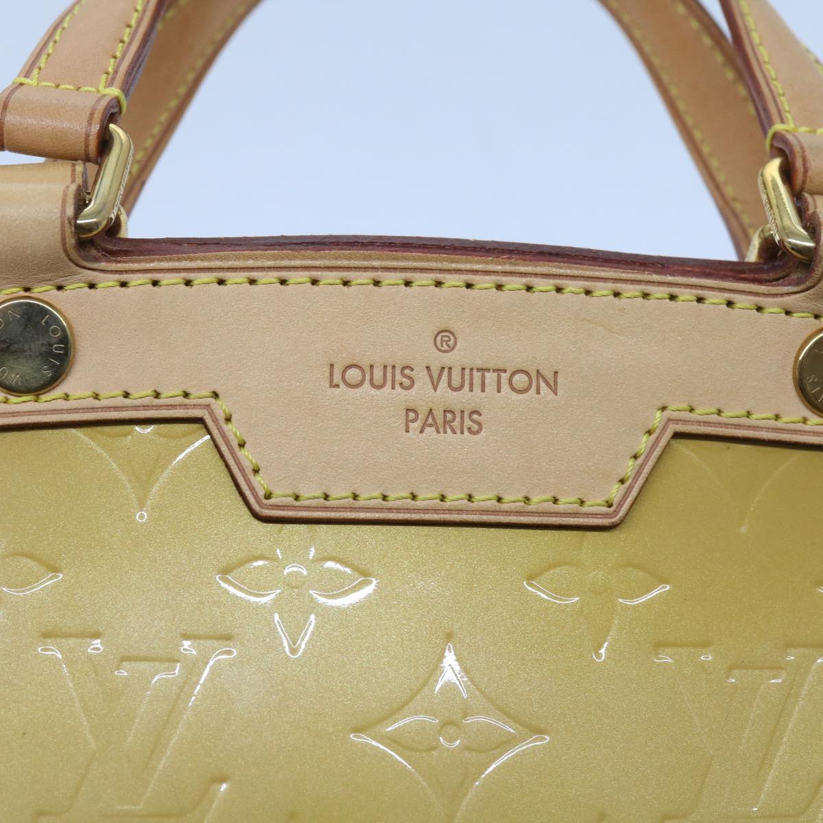 LOUIS VUITTON Monogram Vernis Blair GM Hand Bag 2way Marshmallow Pink Auth 65481