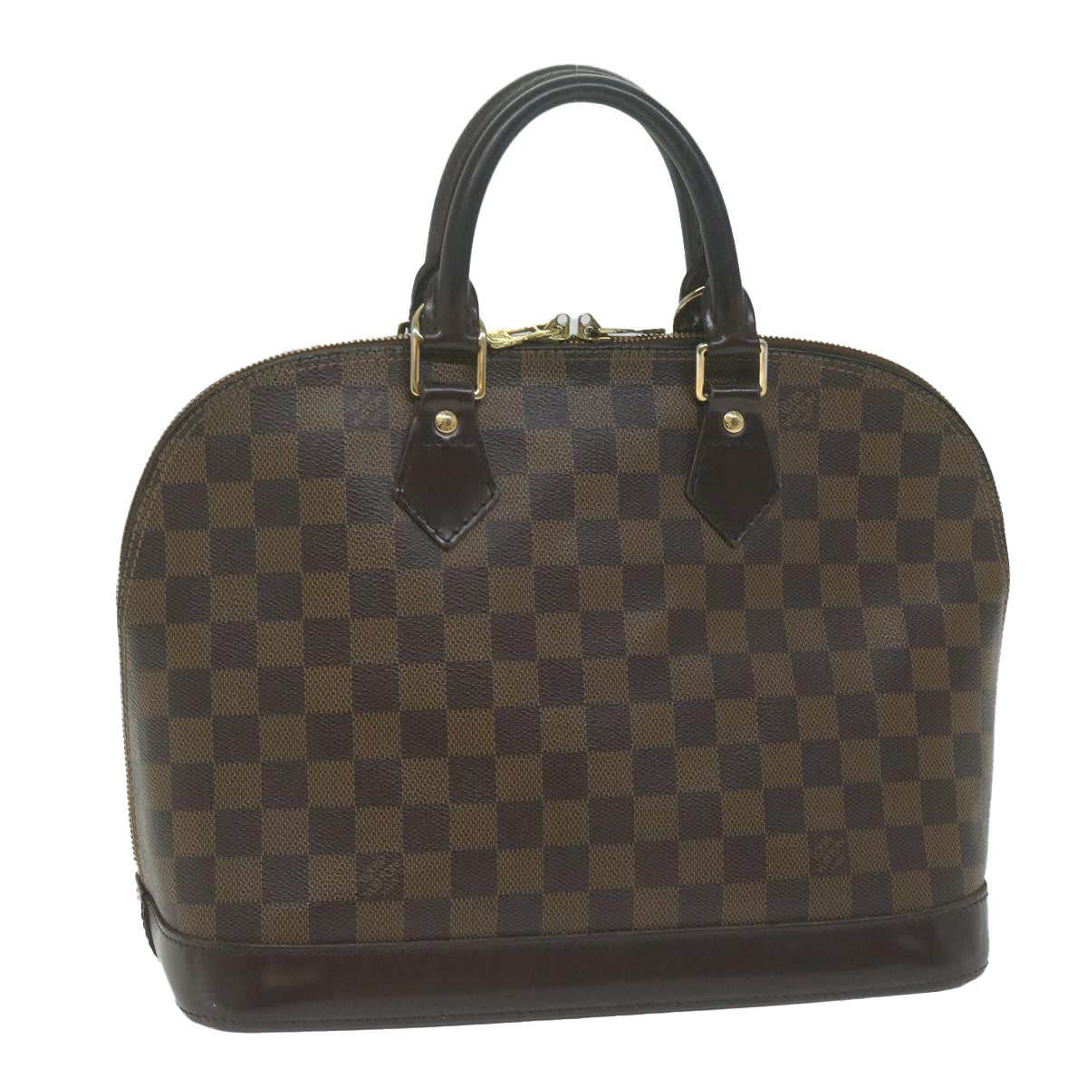 LOUIS VUITTON Damier Ebene Alma Hand Bag N51131 LV Auth 65482