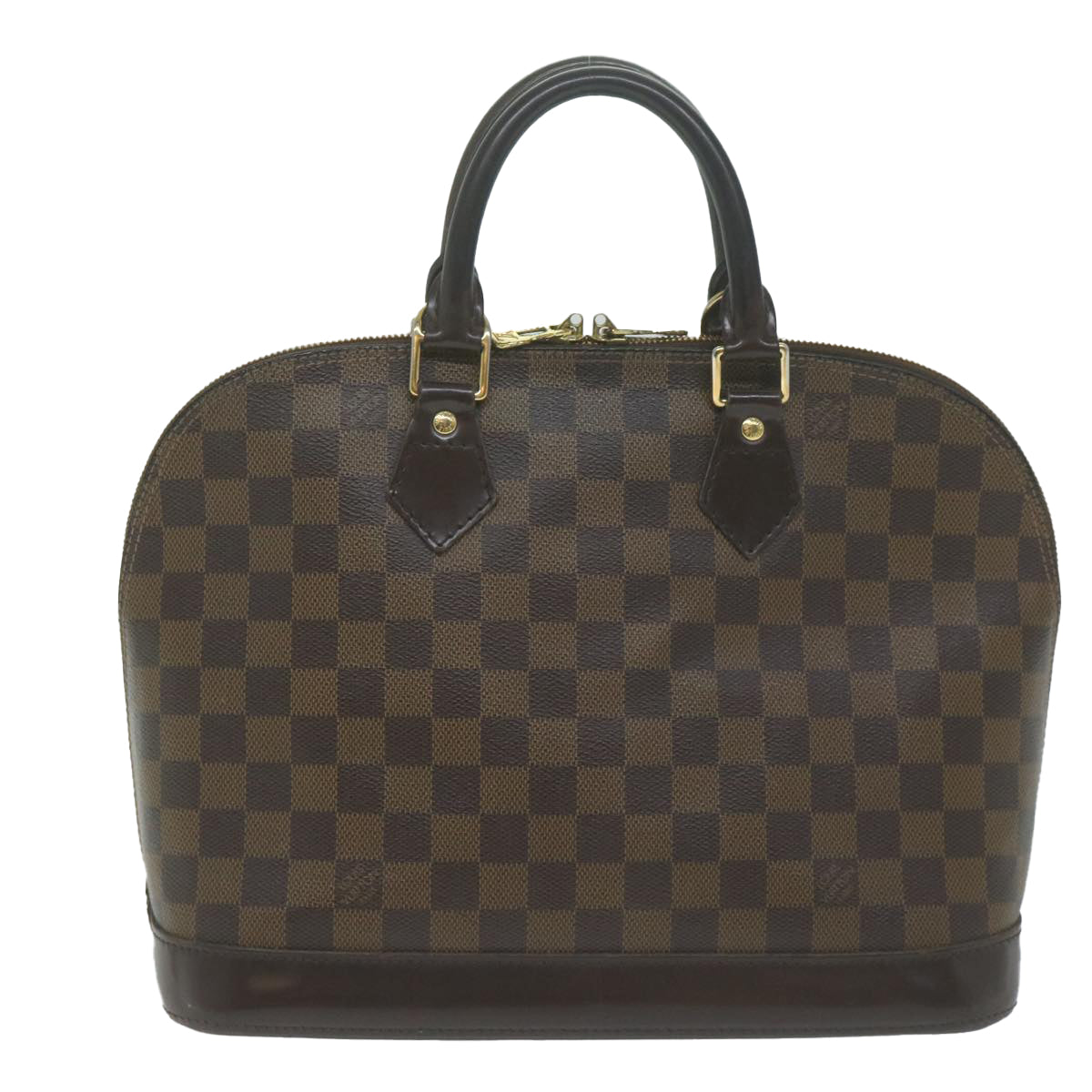 LOUIS VUITTON Damier Ebene Alma Hand Bag N51131 LV Auth 65482