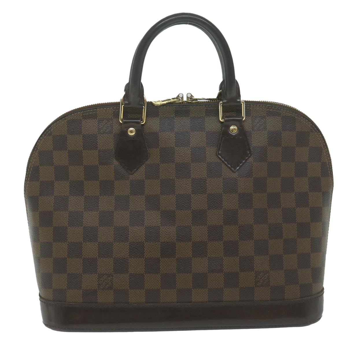 LOUIS VUITTON Damier Ebene Alma Hand Bag N51131 LV Auth 65482