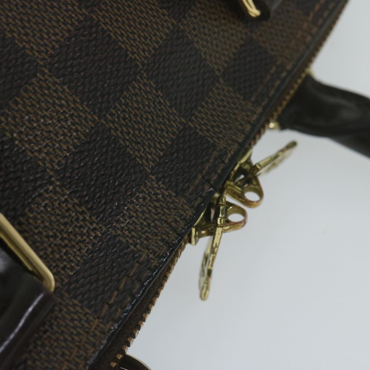 LOUIS VUITTON Damier Ebene Alma Hand Bag N51131 LV Auth 65482