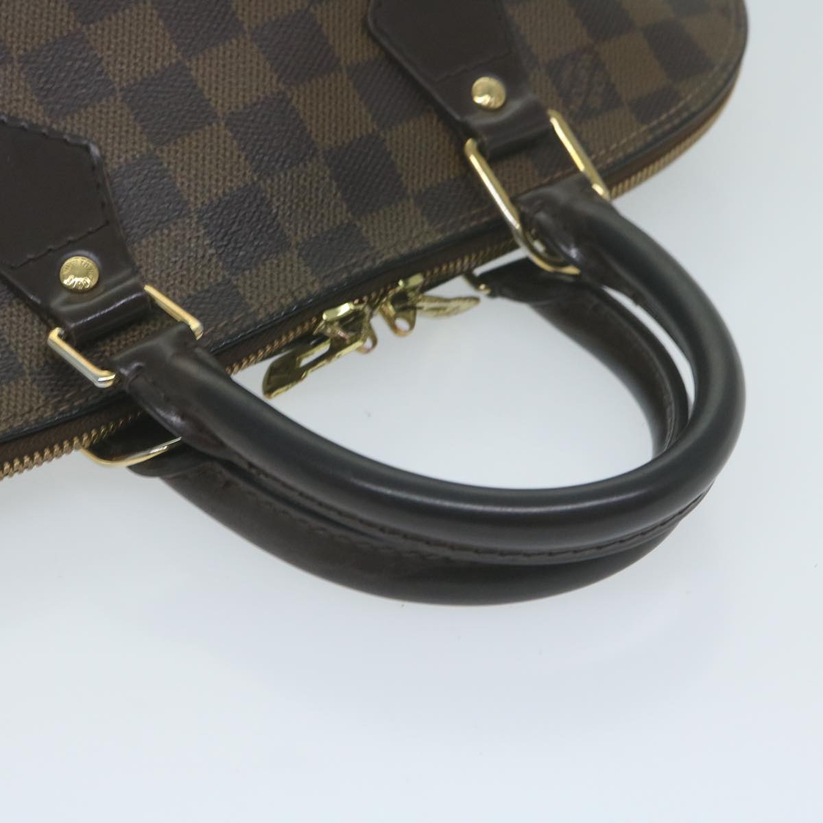 LOUIS VUITTON Damier Ebene Alma Hand Bag N51131 LV Auth 65482