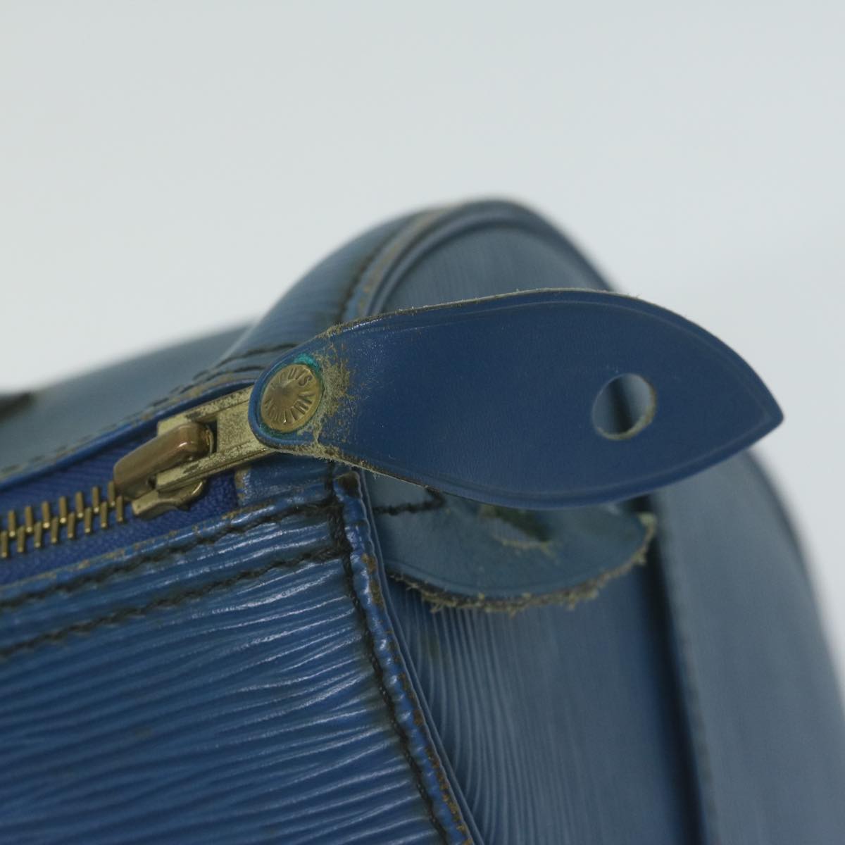 LOUIS VUITTON Epi Speedy 25 Hand Bag Toledo Blue M43015 LV Auth 65487