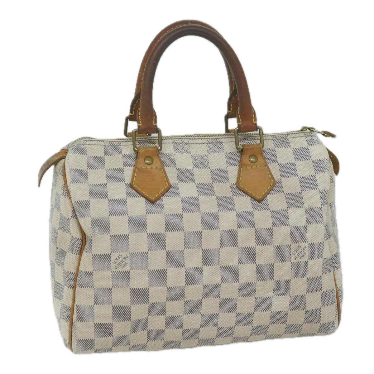 LOUIS VUITTON Damier Azur Speedy 25 Hand Bag N41534 LV Auth 65495