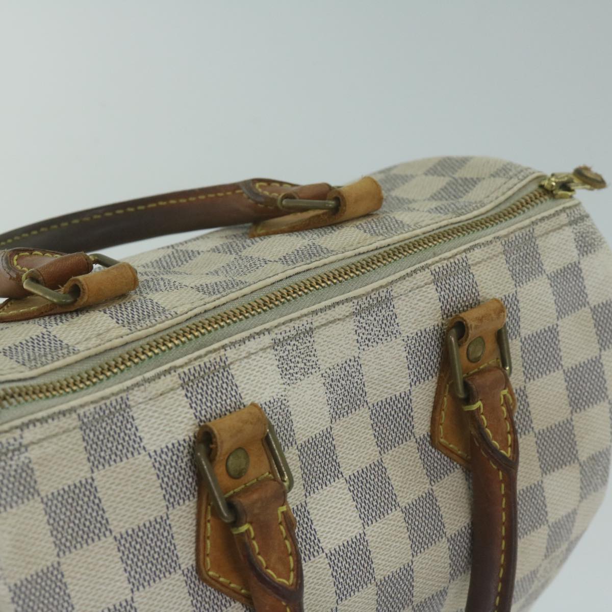 LOUIS VUITTON Damier Azur Speedy 25 Hand Bag N41534 LV Auth 65495