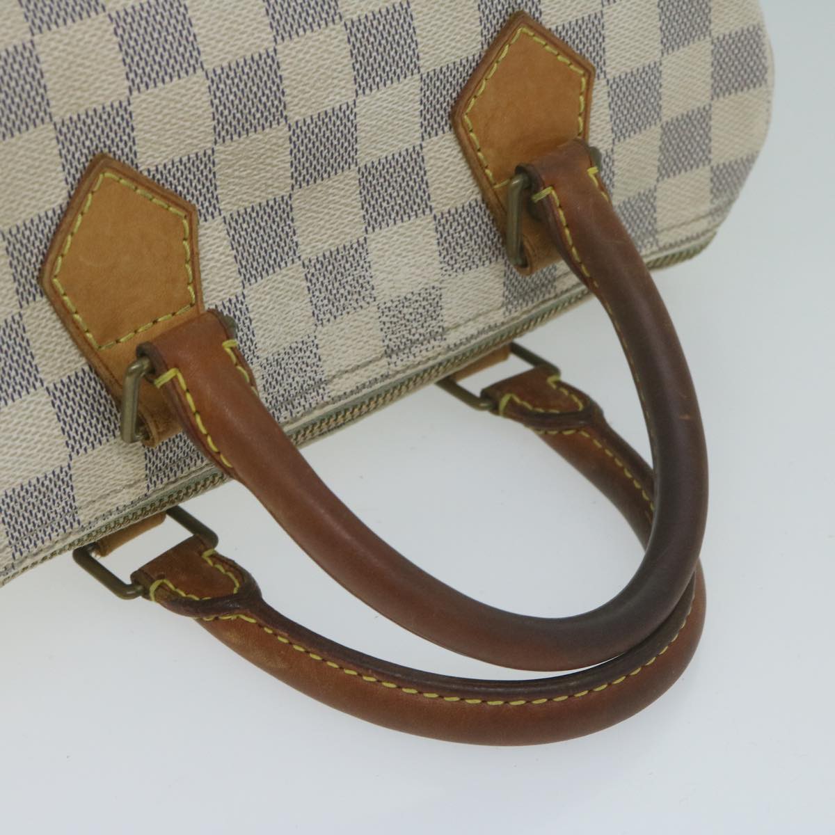 LOUIS VUITTON Damier Azur Speedy 25 Hand Bag N41534 LV Auth 65495