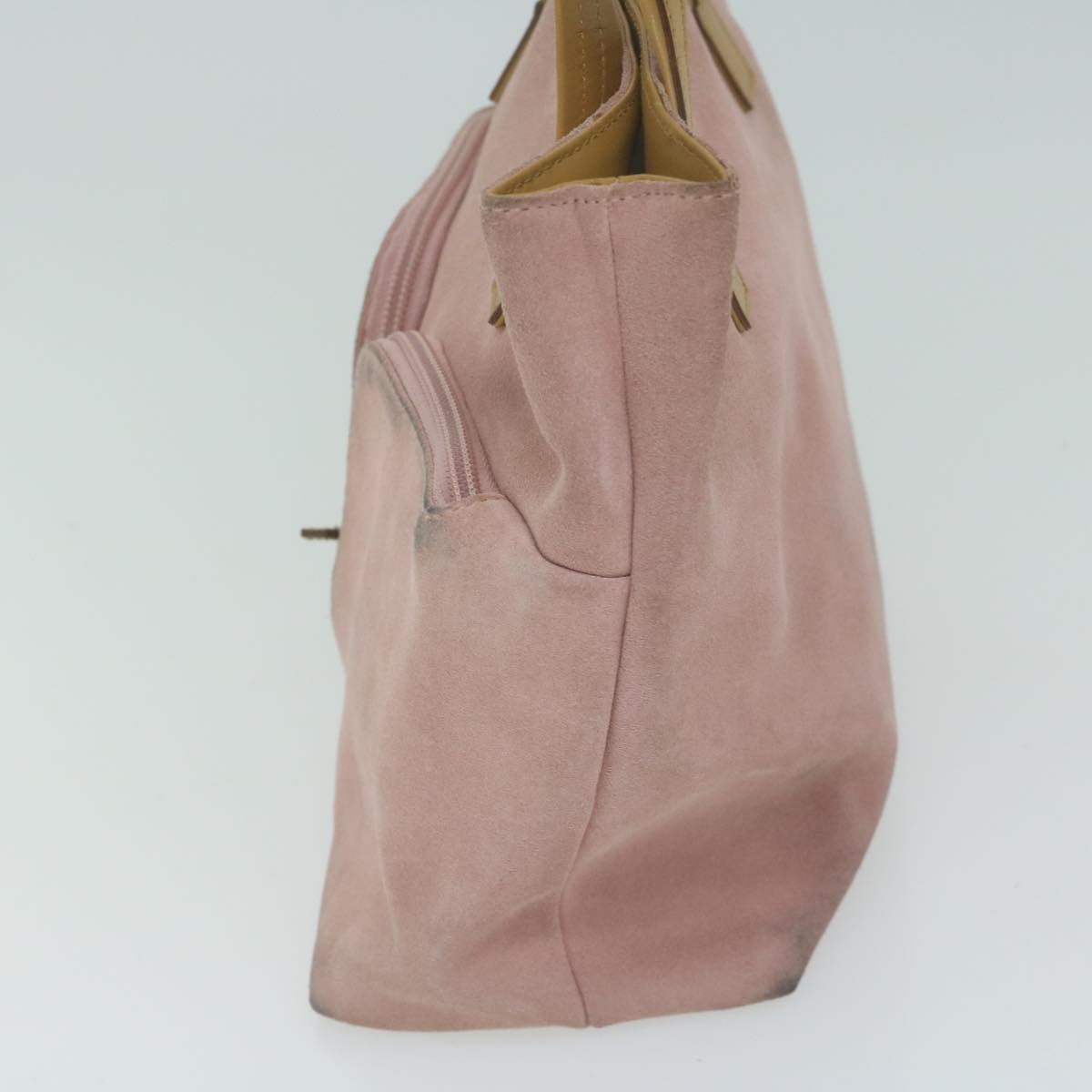 GUCCI Hand Bag Suede Pink 002 1080 Auth 65501