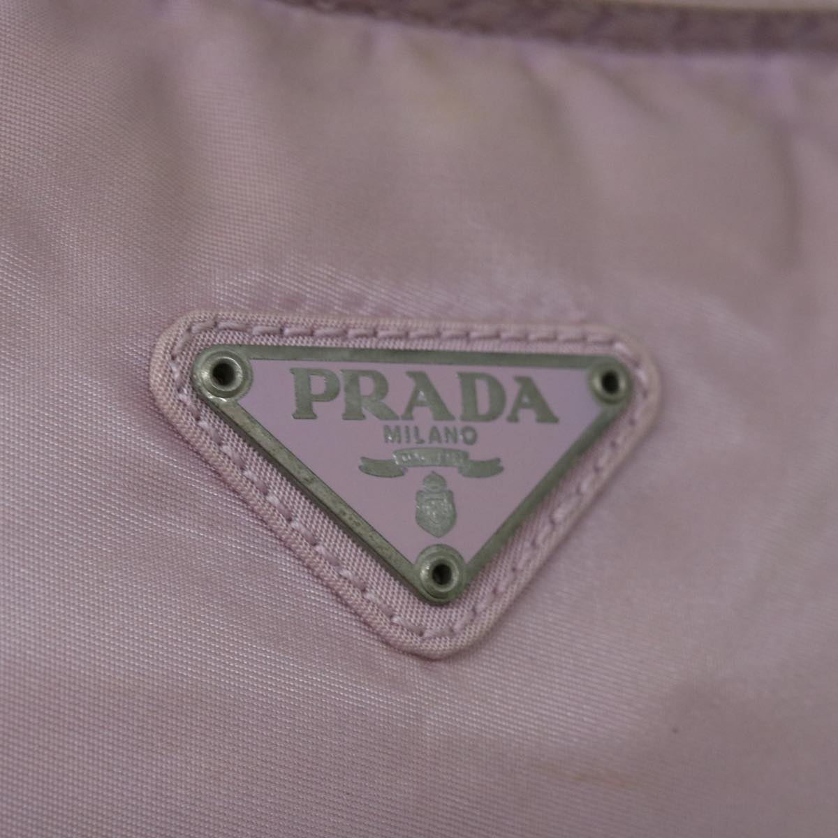 PRADA Shoulder Bag Nylon Pink Auth 65514