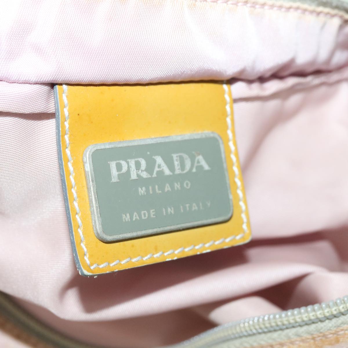 PRADA Shoulder Bag Nylon Pink Auth 65514