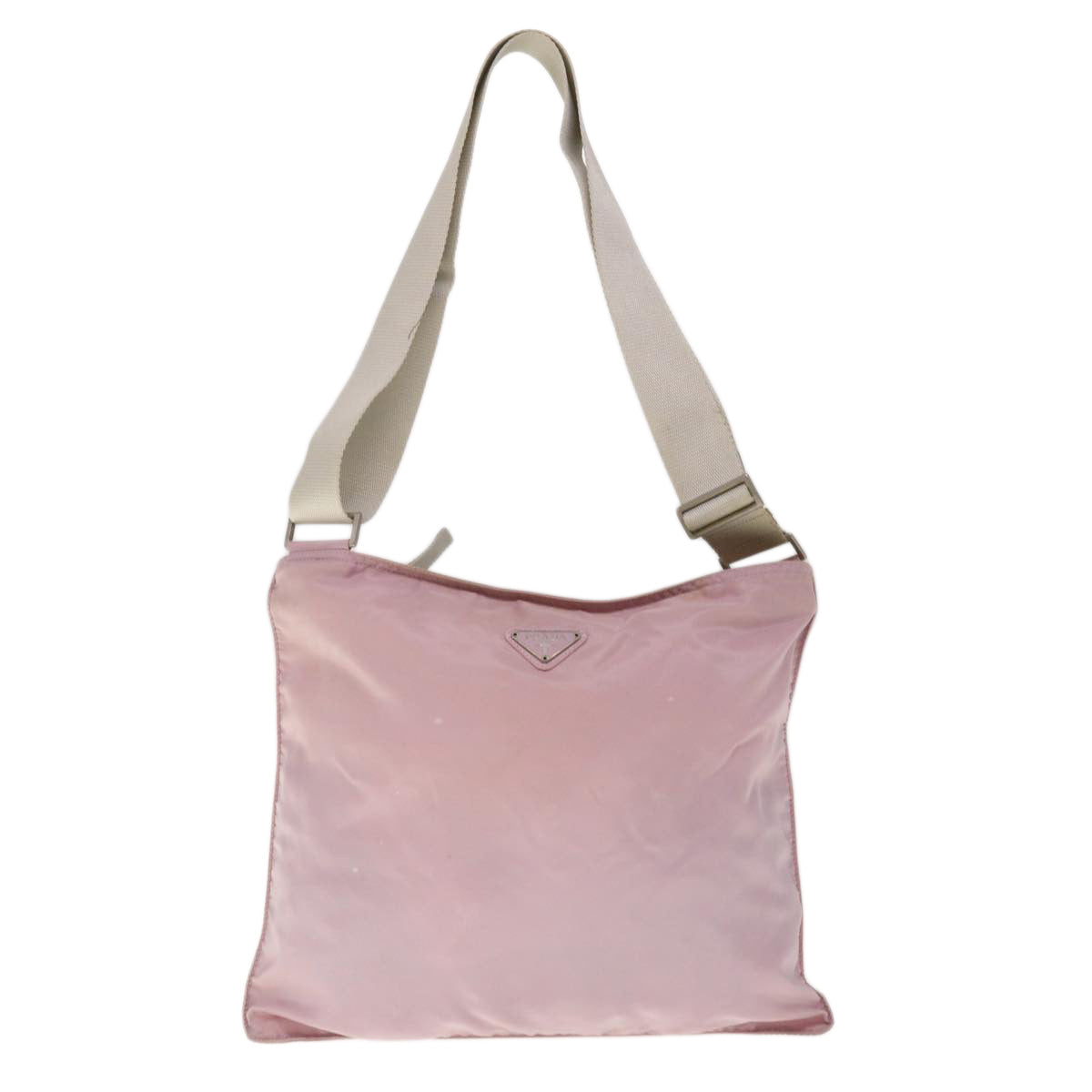 PRADA Shoulder Bag Nylon Pink Auth 65514