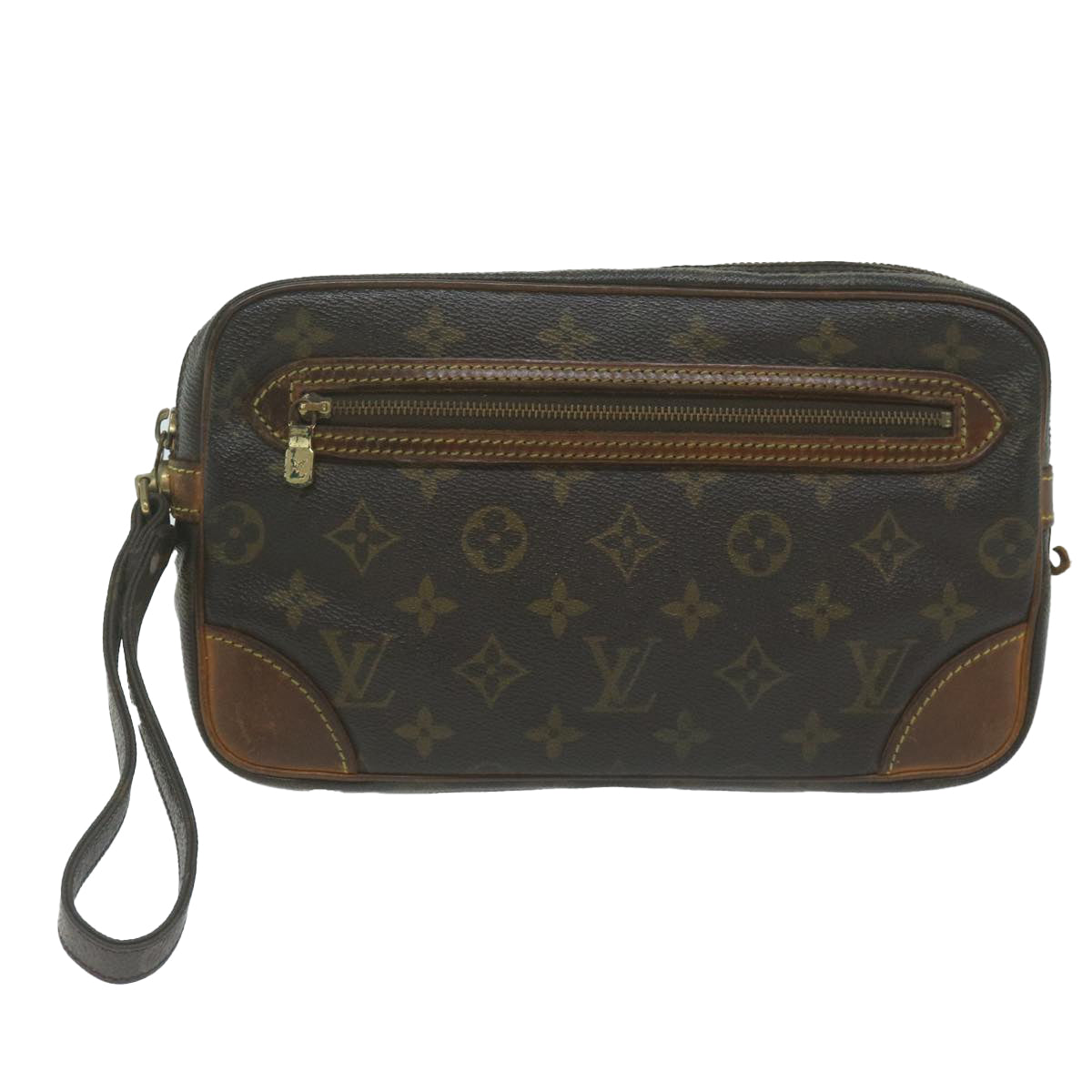 LOUIS VUITTON Monogram Marly Dragonne GM Clutch Bag M51825 LV Auth 65517