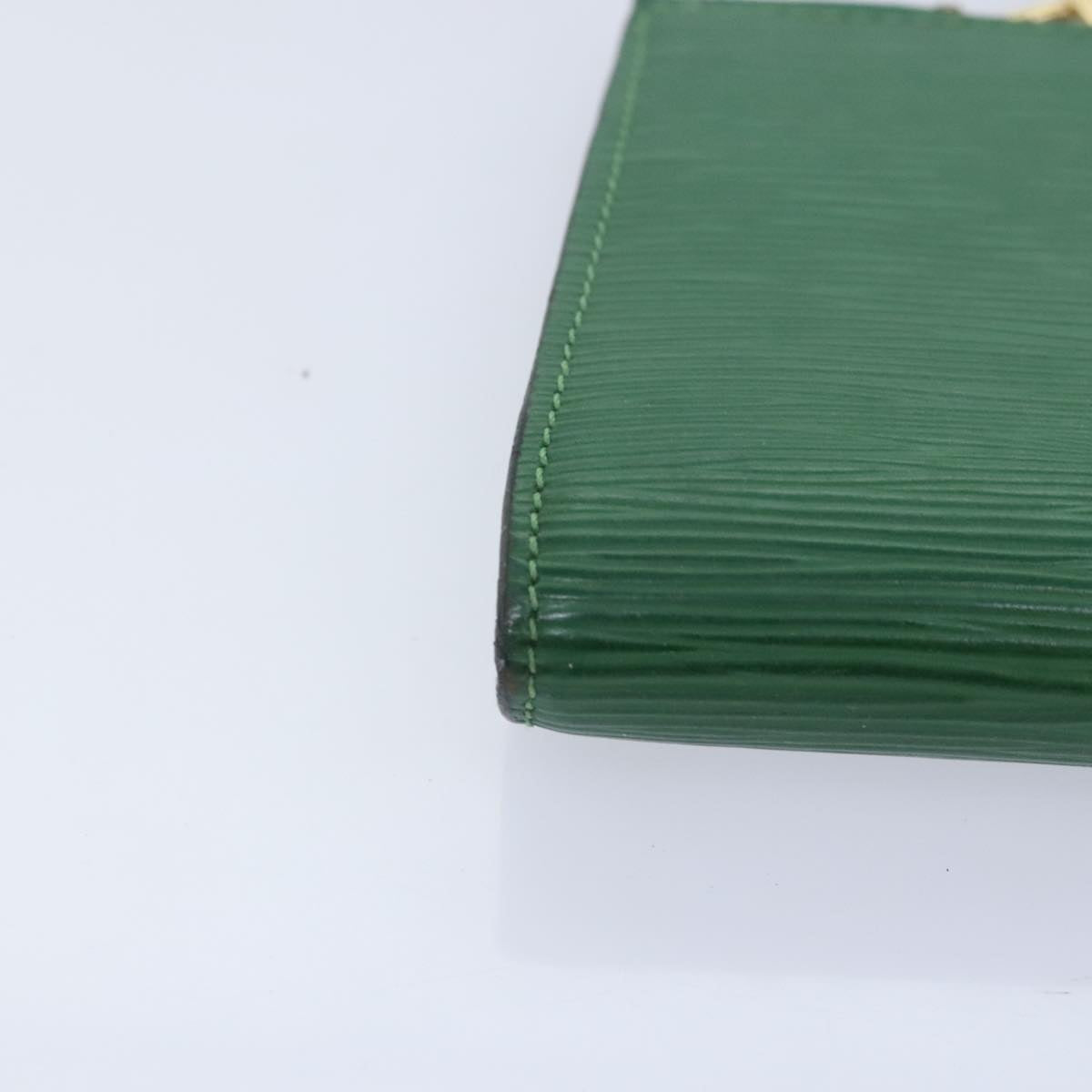 LOUIS VUITTON Epi Pochette Accessoires Pouch Green M52984 LV Auth 65519