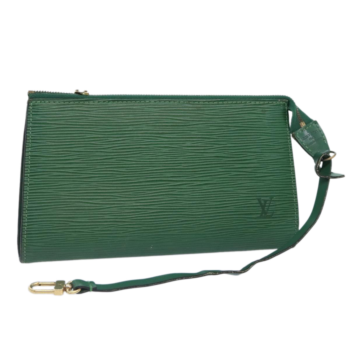 LOUIS VUITTON Epi Pochette Accessoires Pouch Green M52984 LV Auth 65519