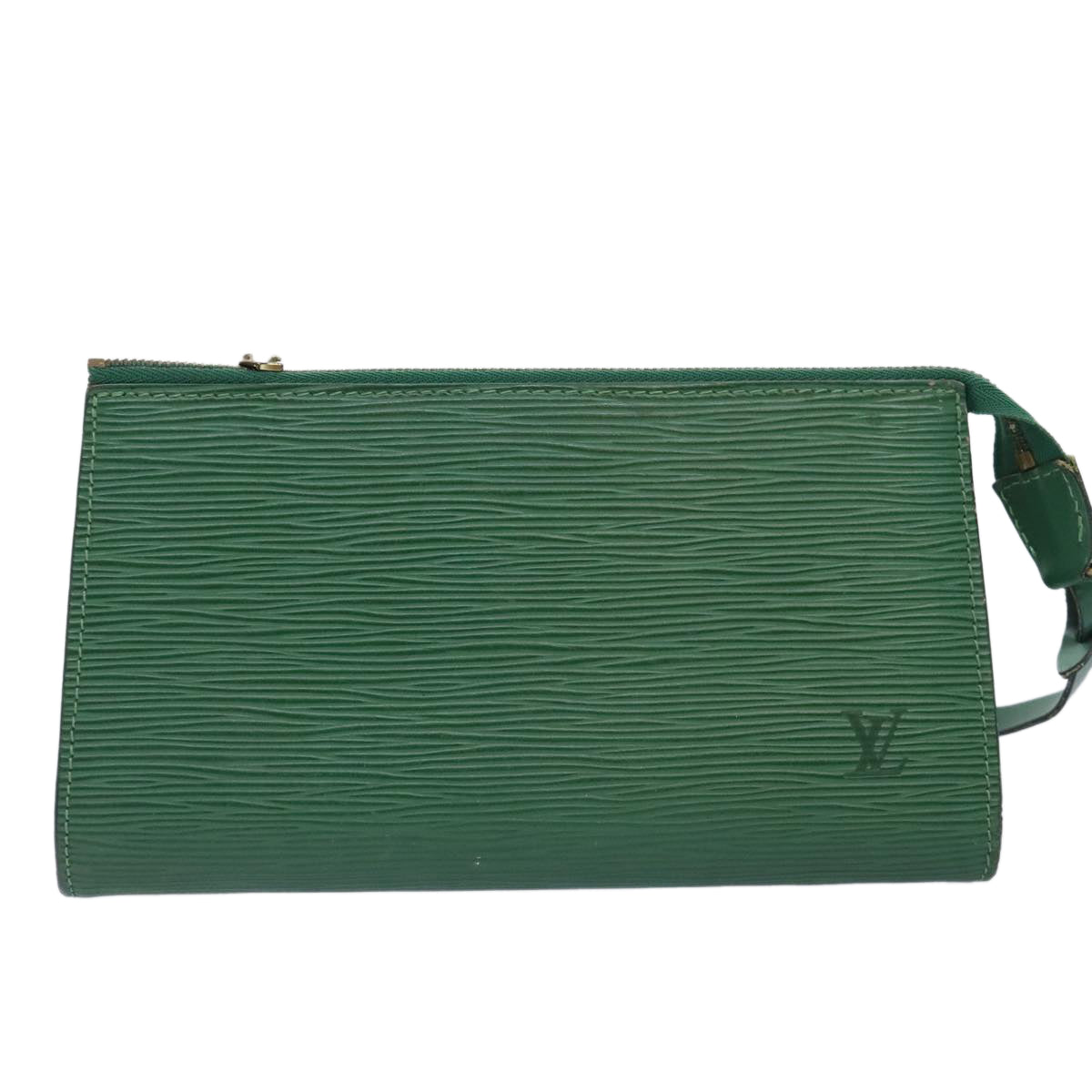 LOUIS VUITTON Epi Pochette Accessoires Pouch Green M52984 LV Auth 65519