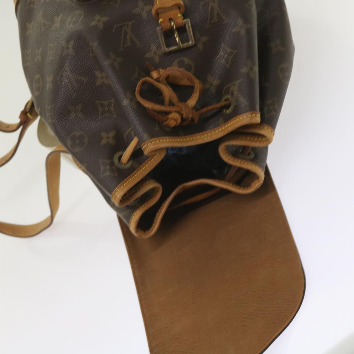 LOUIS VUITTON Monogram Montsouris MM Backpack M51136 LV Auth 65545