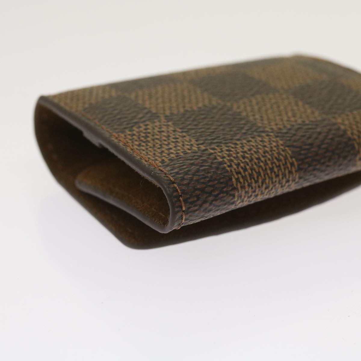 LOUIS VUITTON Damier Ebene Cuff Case M64681 LV Auth 65570