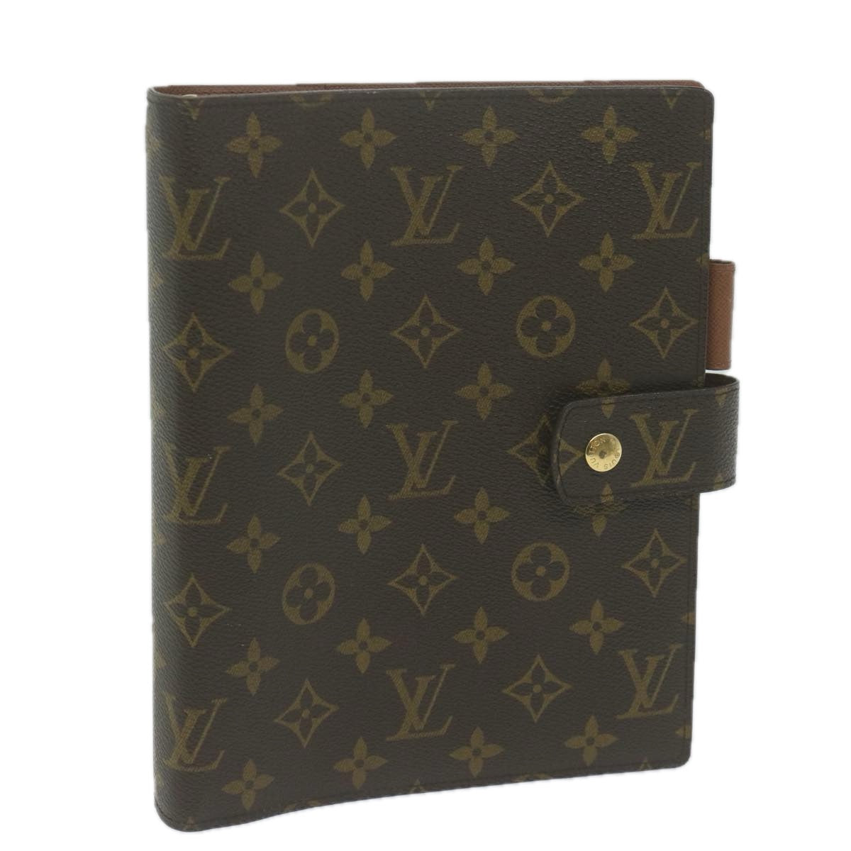 LOUIS VUITTON Monogram Agenda GM Day Planner Cover R20006 LV Auth 65614A