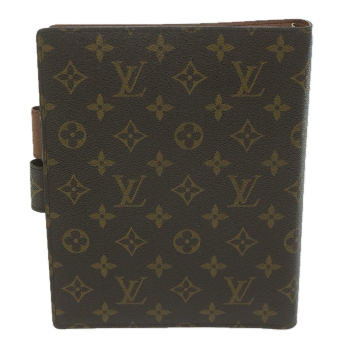 LOUIS VUITTON Monogram Agenda GM Day Planner Cover R20006 LV Auth 65614A